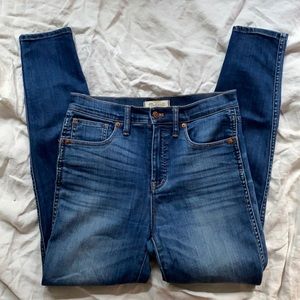 Madewell 10 inch High Rise Skinny Jeans, Size 28